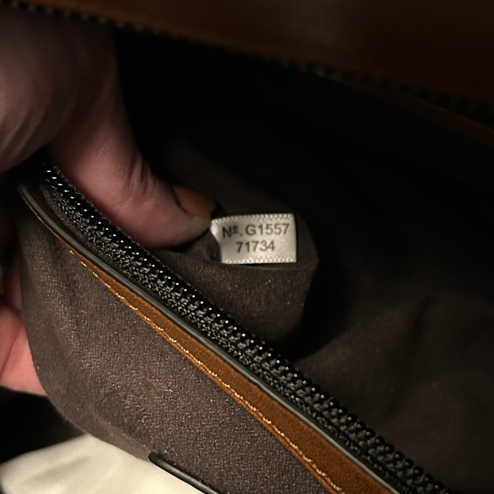 Coach Brown Leather Laptop Tote - Picture 5 of 9